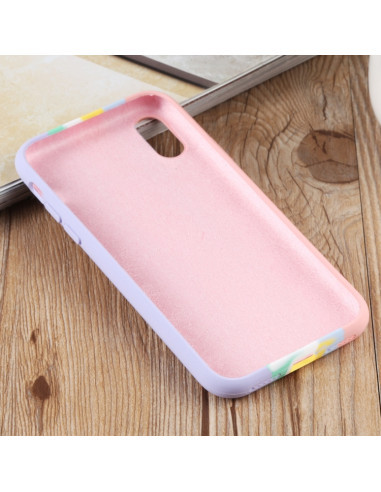 Cover iPhone XR Silicone Rosa Arcobaleno Rainbow Rosa | Melacompro