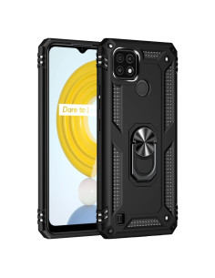 Cover Realme C21 TPU + PC Antiurto Nero
