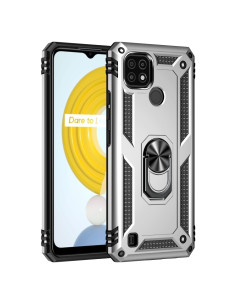 Cover Realme C21 TPU + PC Antiurto Nero Grigio
