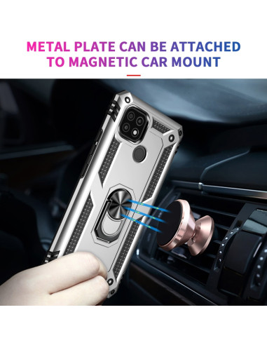 Cover Realme C21 TPU PC Nero Antiurto Grigio | Melacompro