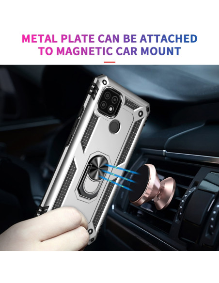 Cover Realme C21 TPU PC Nero Antiurto Grigio | Melacompro