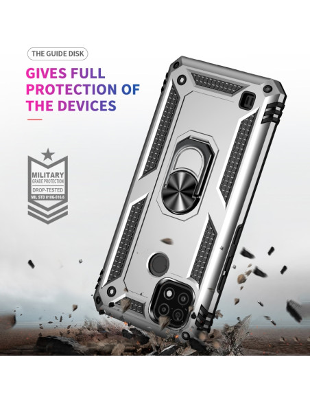 Cover Realme C21 TPU PC Nero Antiurto Grigio | Melacompro