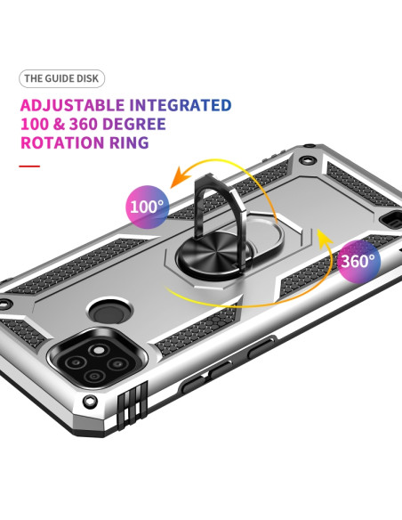 Cover Realme C21 TPU PC Nero Antiurto Grigio | Melacompro