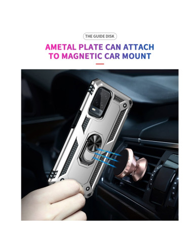 Cover Realme C21 TPU PC Nero Antiurto Grigio | Melacompro