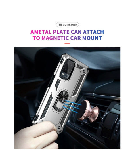 Cover Realme C21 TPU PC Nero Antiurto Grigio | Melacompro