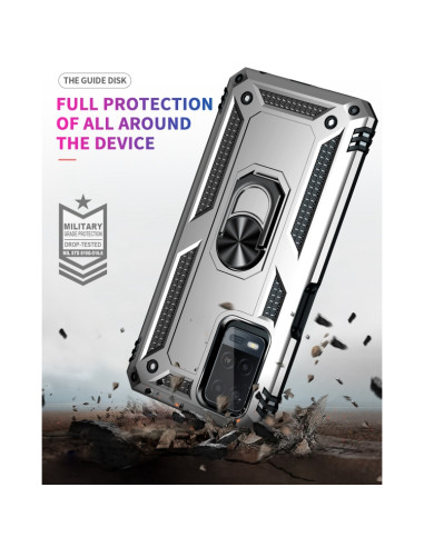 Cover Realme C21 TPU PC Nero Antiurto Grigio | Melacompro