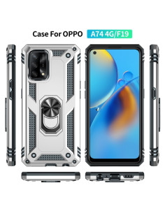 Cover Realme C21 TPU + PC Antiurto Nero Grigio