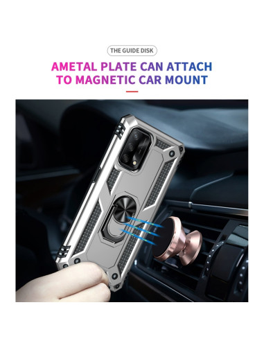 Cover Realme C21 TPU PC Nero Antiurto Grigio | Melacompro