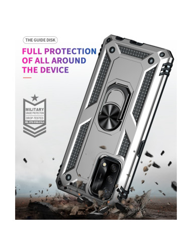 Cover Realme C21 TPU PC Nero Antiurto Grigio | Melacompro