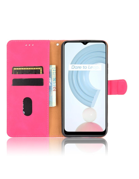 Cover Oppo Realme C21 PU Leather Flip Rosso | Melacompro
