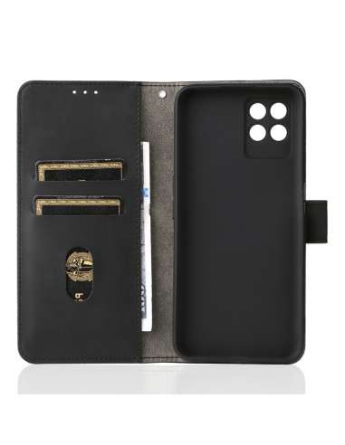 Cover Oppo Realme 8i PU Flip Pelle Nero | Melacompro