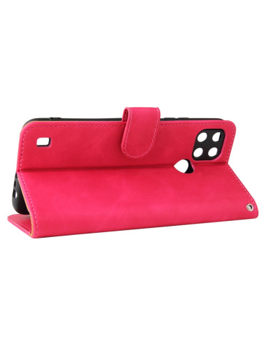 Cover Oppo Realme C21 PU Leather Flip Rosso | Melacompro