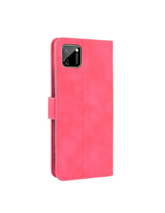 Cover Oppo Realme C21 PU Leather Flip Rosso | Melacompro 2