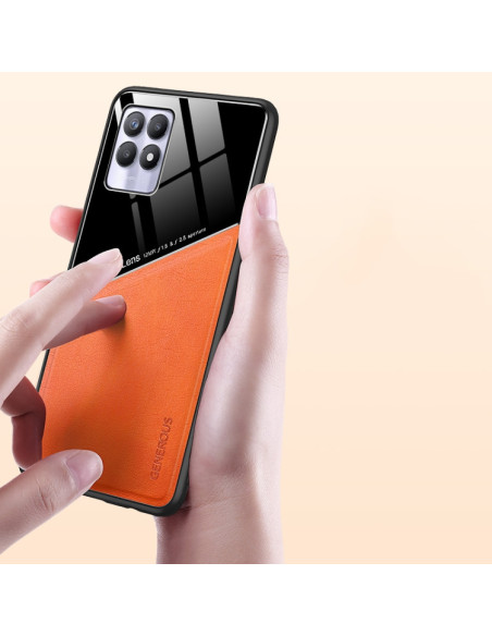 Cover Oppo Realme C21 Pelle Nero | Melacompro