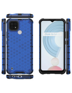 Cover Realme C21 TPU + PC Antiurto Nero Blu