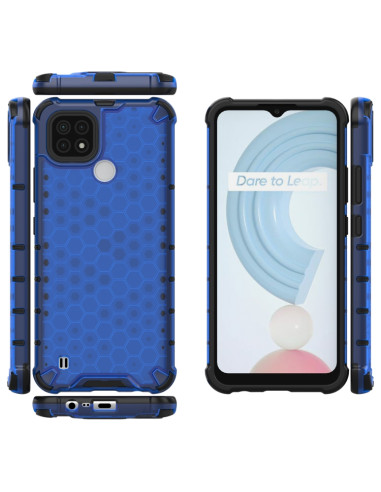 Cover Realme C21 TPU PC Nero Antiurto Blu | Melacompro