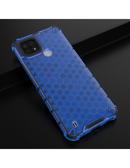 Cover Realme C21 TPU PC Nero Antiurto Blu | Melacompro