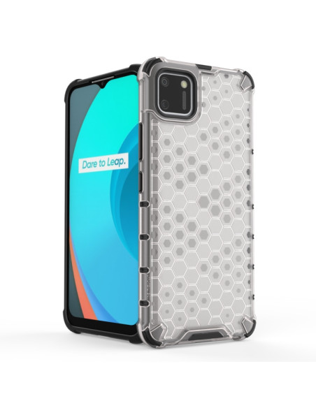 Cover Realme C21 TPU PC Nero Antiurto Verde | Melacompro