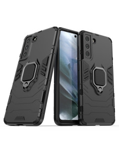 Cover Galaxy S21 FE PC + TPU con Anello Magnetico