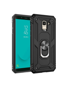 Cover Galaxy J6 2018 TPU PC con Supporto 360° Nero