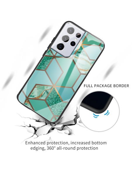 Cover Galaxy A52 5G Glass Marmo Verde | Melacompro