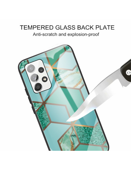 Cover Galaxy A52 5G Glass Marmo Verde | Melacompro