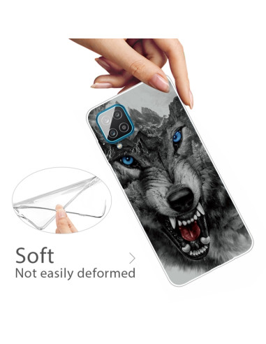 Cover Galaxy A12 TPU Lupo di Montagna | Melacompro