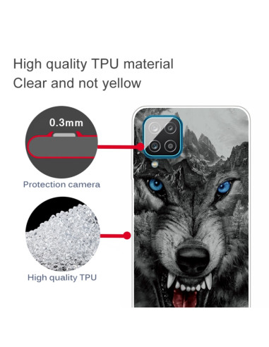 Cover Galaxy A12 TPU Lupo di Montagna | Melacompro