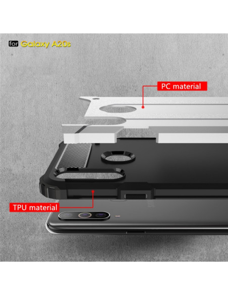 Cover Galaxy A20s TPU + PC Nero | Melacompro