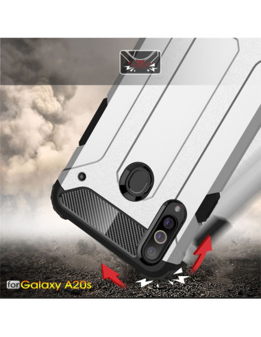 Cover Galaxy A20s TPU + PC Nero | Melacompro