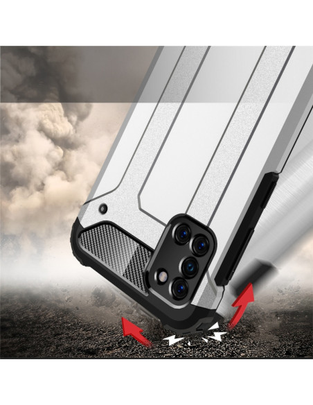 Cover Galaxy A31 TPU + PC Nero | Melacompro