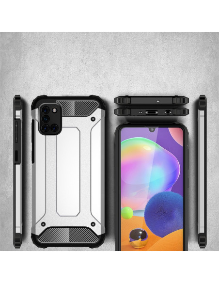 Cover Galaxy A31 TPU + PC Nero | Melacompro