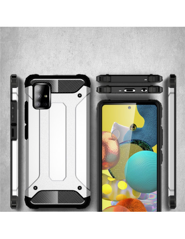 Cover Galaxy A51 5G TPU + PC Nero | Melacompro
