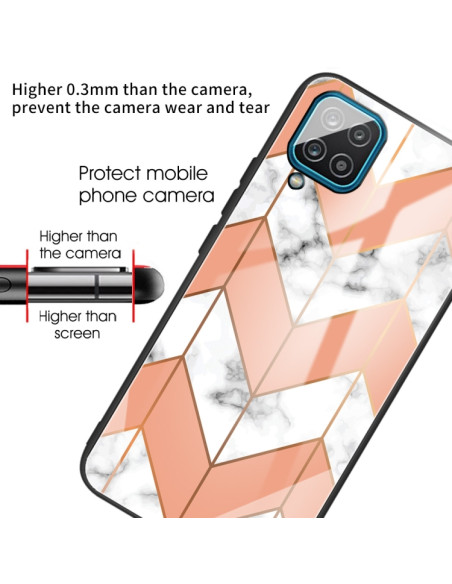 Cover Galaxy A12 5G Marmo Viola | Melacompro