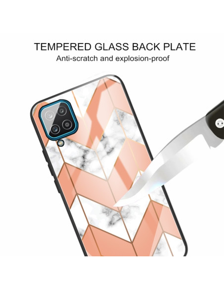 Cover Galaxy A12 5G Marmo Viola | Melacompro