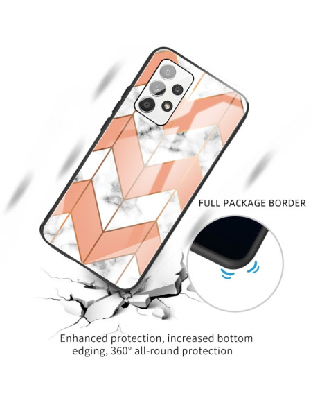 Cover Galaxy A52 5G Marmo Viola Tempered Glass | Melacompro