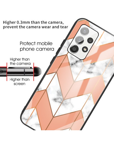 Cover Galaxy A52 5G Marmo Viola Tempered Glass | Melacompro