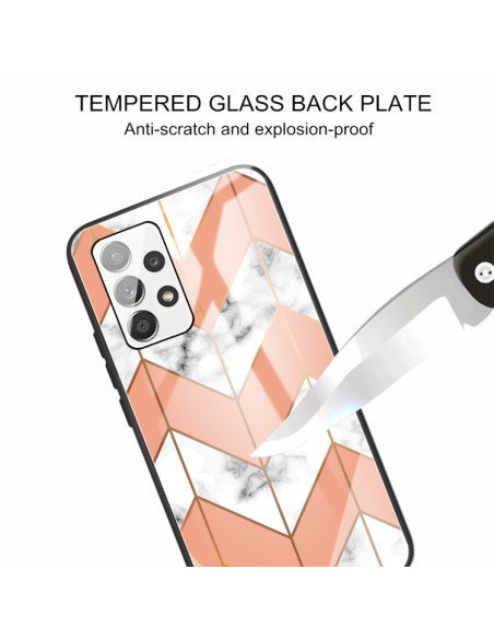 Cover Galaxy A52 5G Marmo Viola Tempered Glass | Melacompro