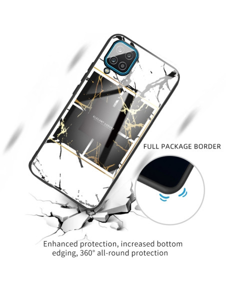 Cover Galaxy A12 5G Marmo Viola | Melacompro