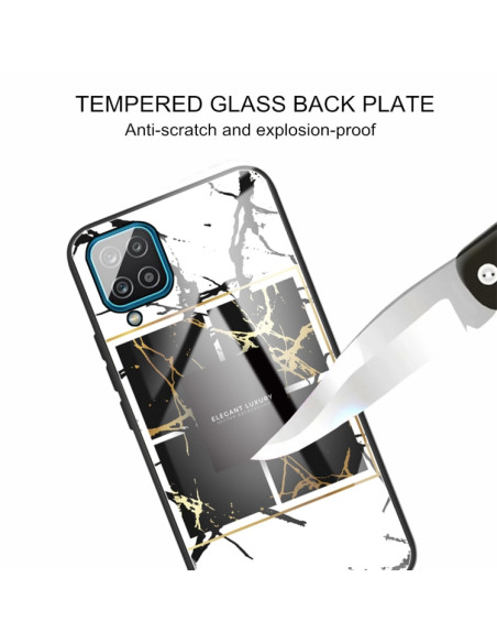 Cover Galaxy A12 5G Marmo Viola | Melacompro