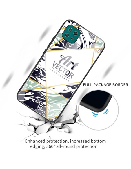 Cover Galaxy A22 5G Marmo Viola | Melacompro