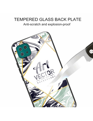 Cover Galaxy A22 5G Marmo Viola | Melacompro