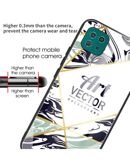 Cover Galaxy A22 5G Marmo Viola | Melacompro