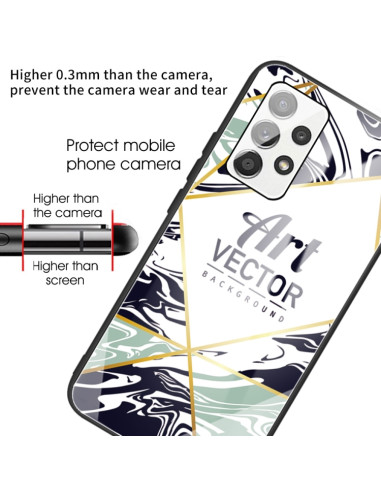 Cover Galaxy A52 5G Vetro Marmo Viola | Melacompro