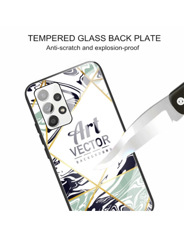 Cover Galaxy A52 5G Vetro Marmo Viola | Melacompro