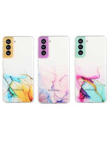 Cover Galaxy S22 5G TPU Blu Rosa | Melacompro