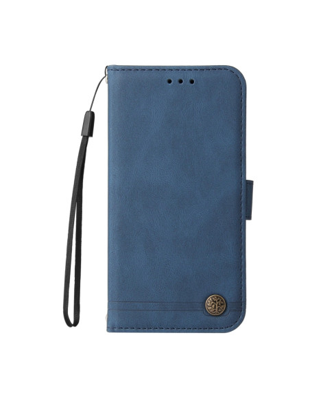 Cover Galaxy A52 5G Flip Leather Blu | Melacompro