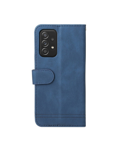 Cover Galaxy A52 5G Flip Leather Blu | Melacompro