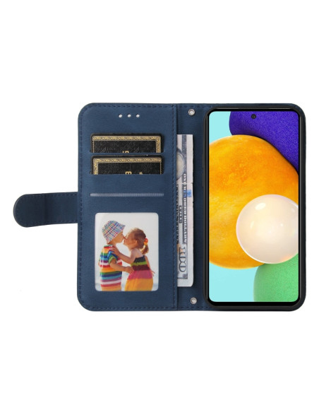 Cover Galaxy A52 5G Flip Leather Blu | Melacompro