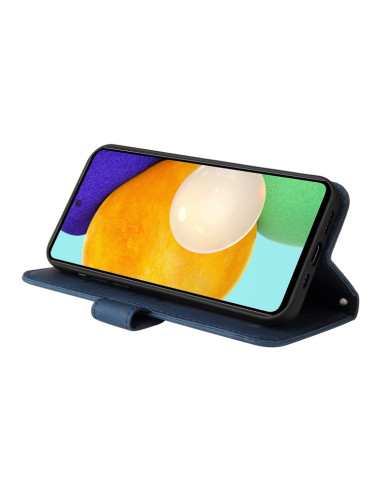 Cover Galaxy A52 5G Flip Leather Blu | Melacompro